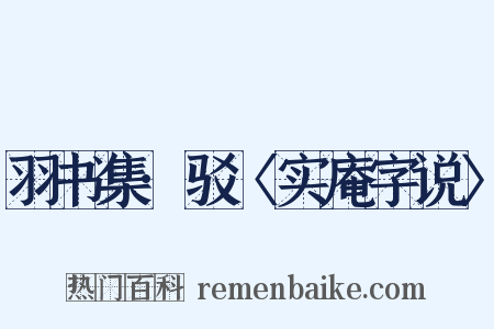 羽书集·驳〈实庵字说〉是什么意思的图片